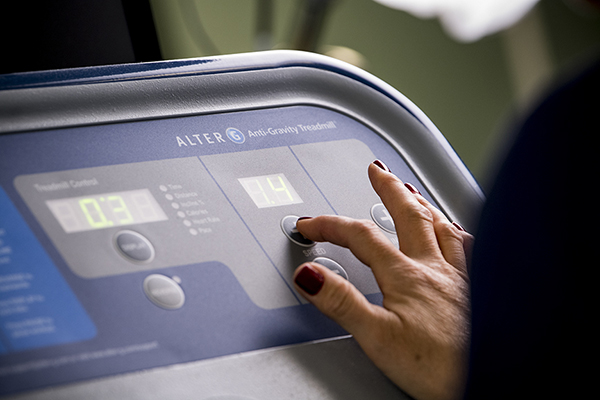 Pressing buttons on Alter G